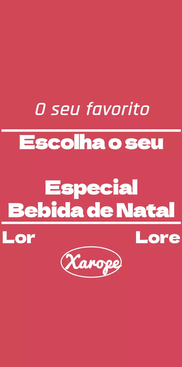Mercadoria de café com texto vermelho e branco