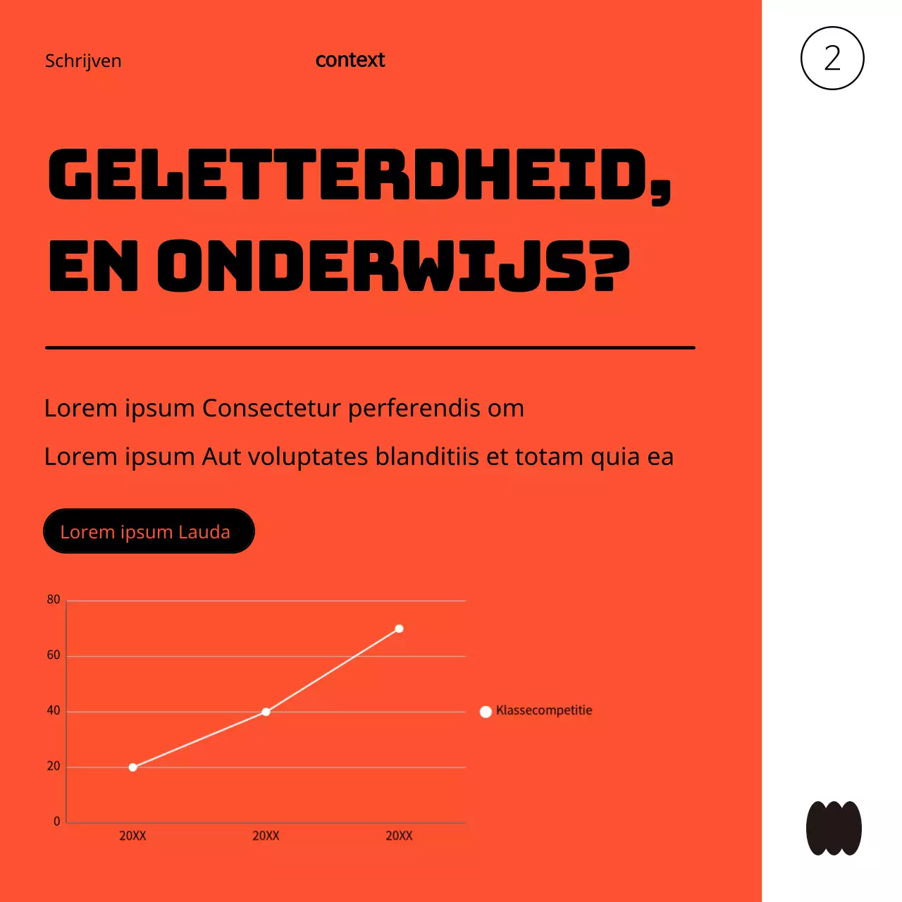 Een eenvoudige, oranje en rode gids voor edu-schoolinformatie