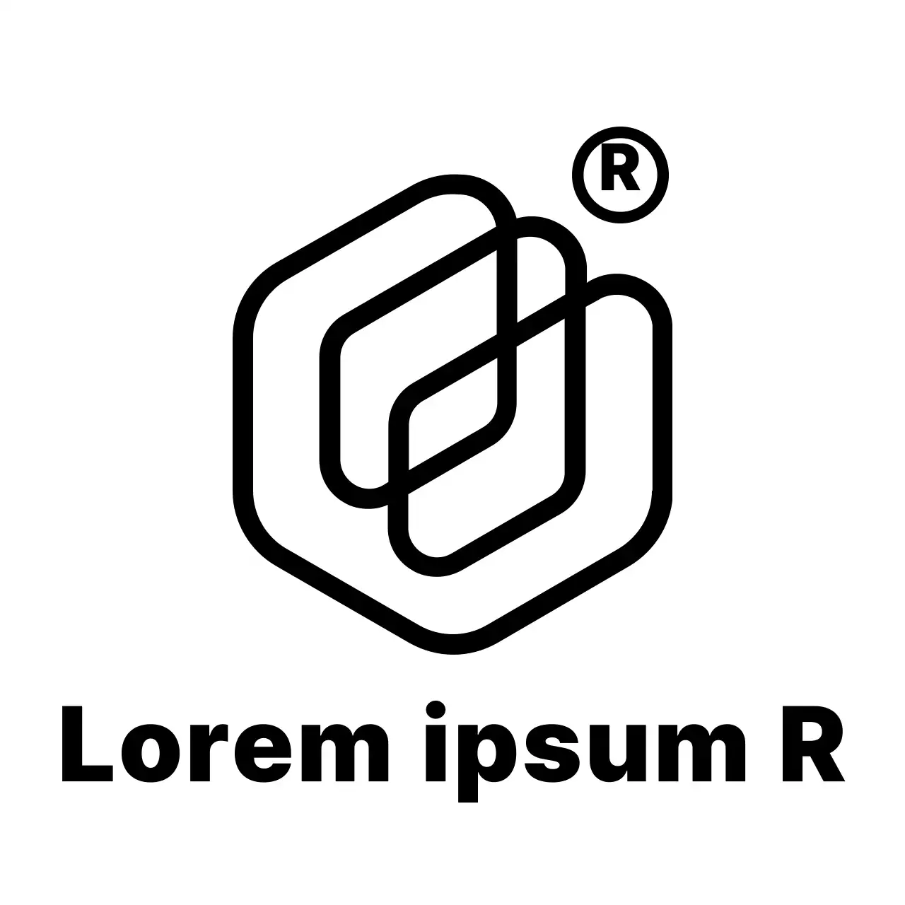 Einfaches, dreidimensionales Symbol im Logostil Förderung und Werbung für die Stiftung