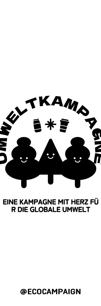 Niedliche Holzfigur und Textkombination zur Förderung von Öko-Kampagnen