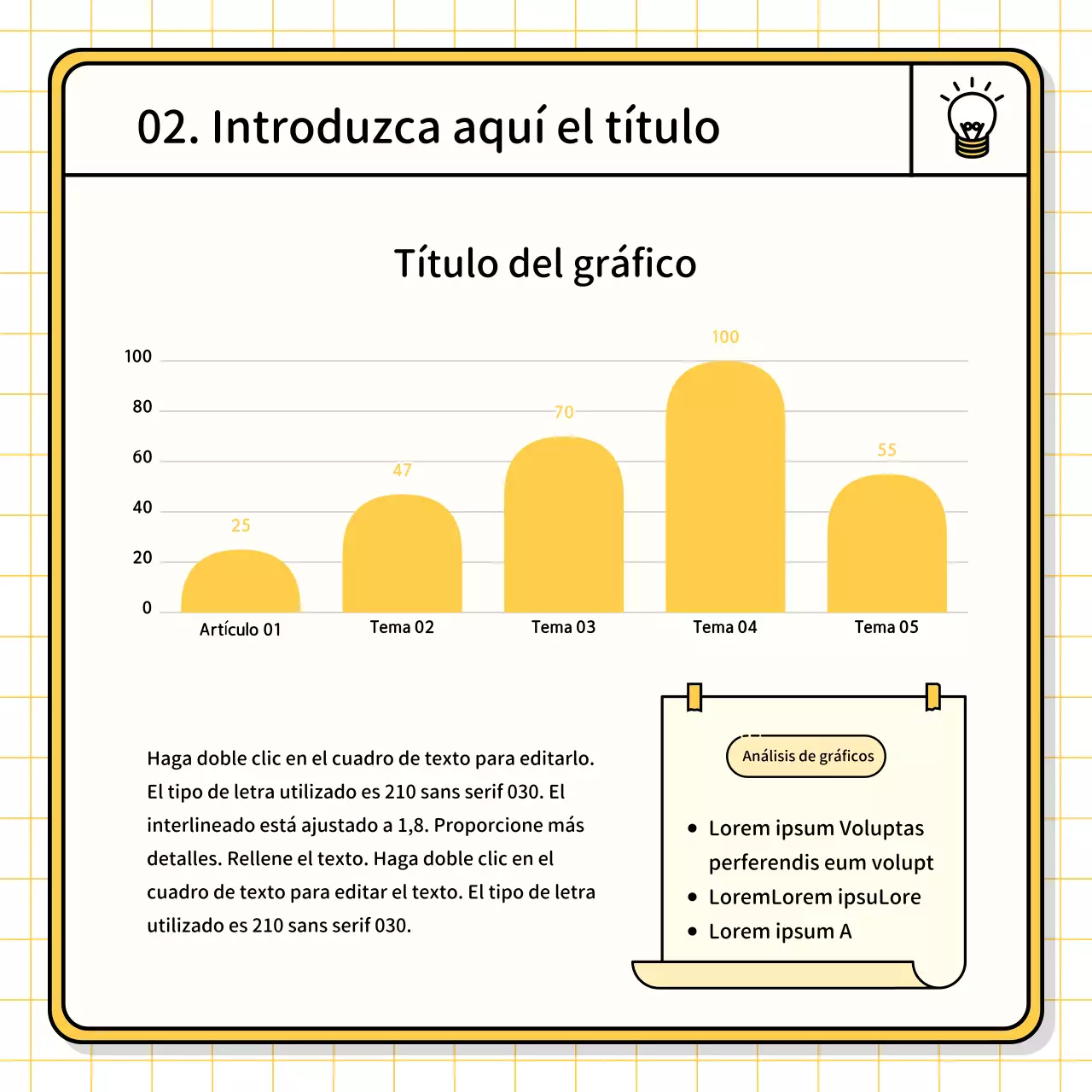 Kit básico de presentación en amarillo y chartreuse