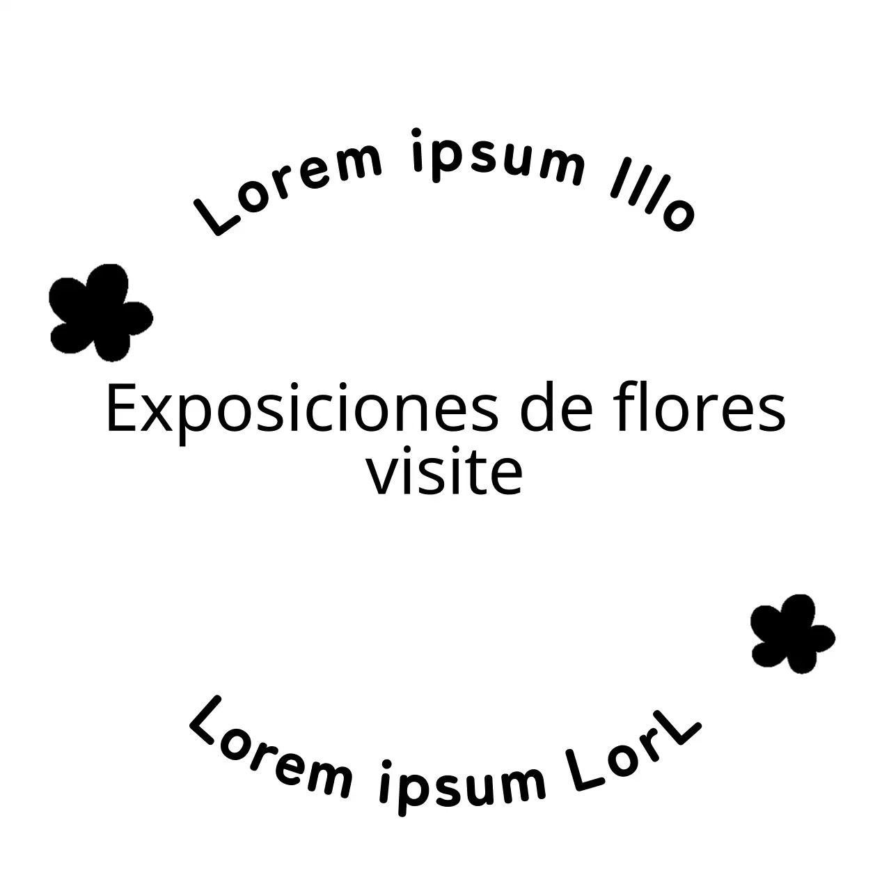 Simple y limpio estilo de diseño de combinación de texto Promover festival de las flores