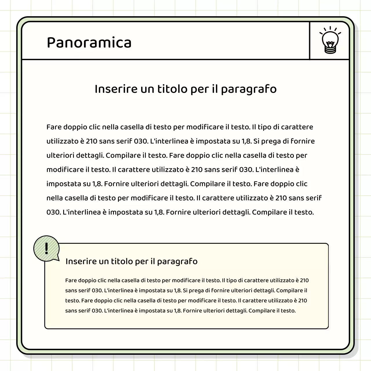 Kit di presentazione di base in giallo e chartreuse