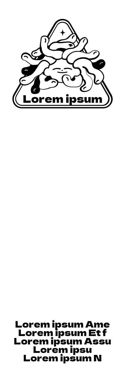 Niedliches und angesagtes Medusa-Emblem mit Logo für personalisierte Waren