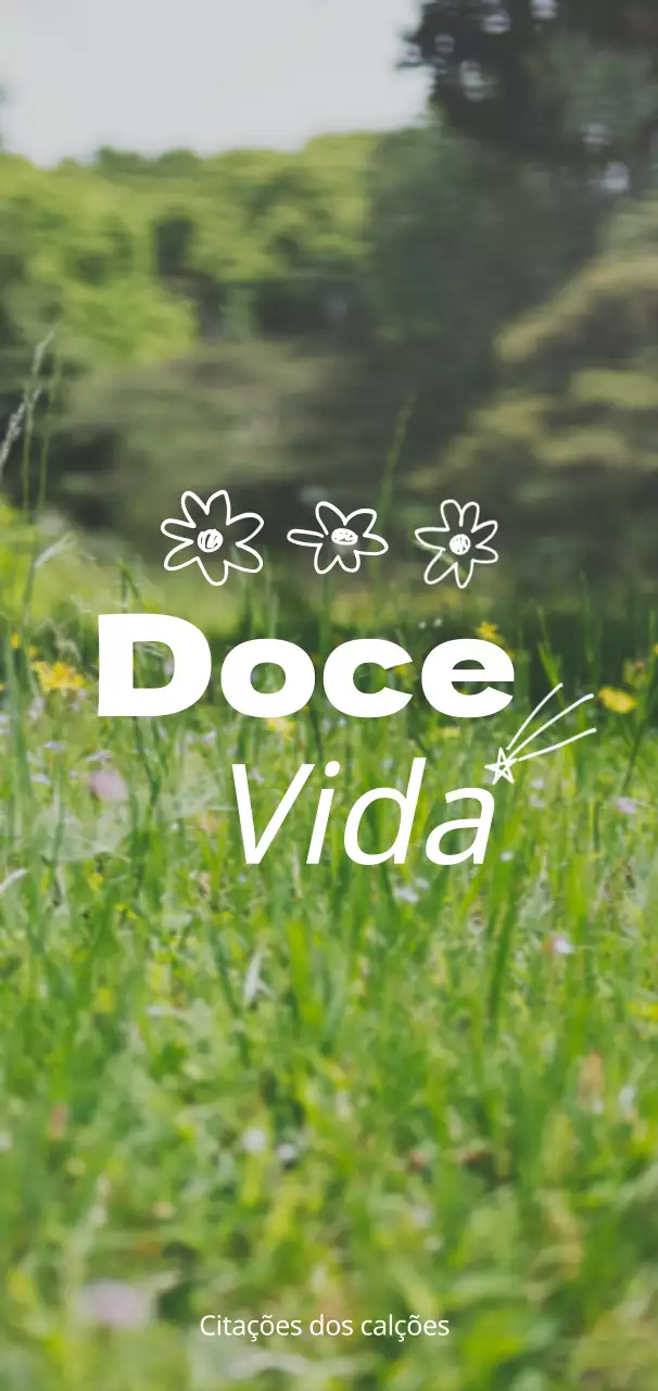 Mercadoria com fotografias emocionais de paisagens a amarelo e branco e texto emocional