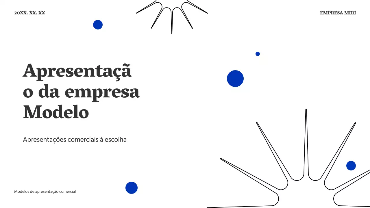 Um plano de negócios simples em azul