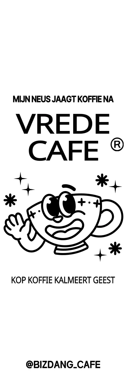 Leuke en hippe koffiemokken voor café-merchandise in karakterstijl
