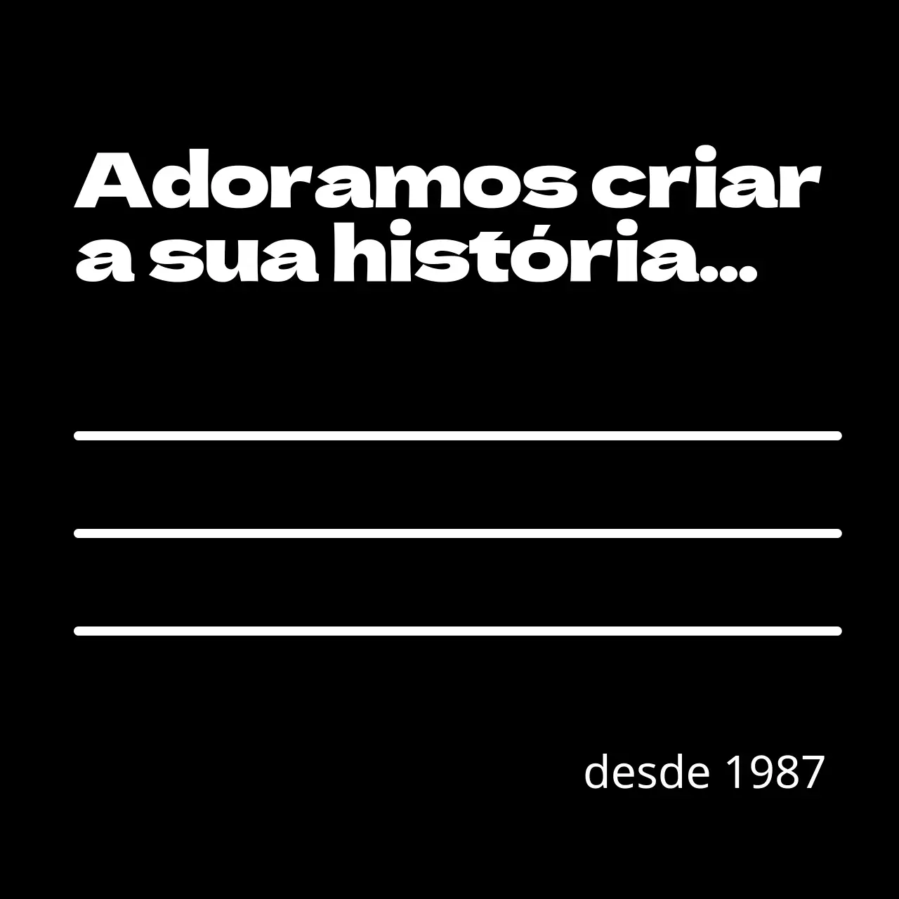Mercadoria simples com frases em inglês a preto e branco e sublinhados