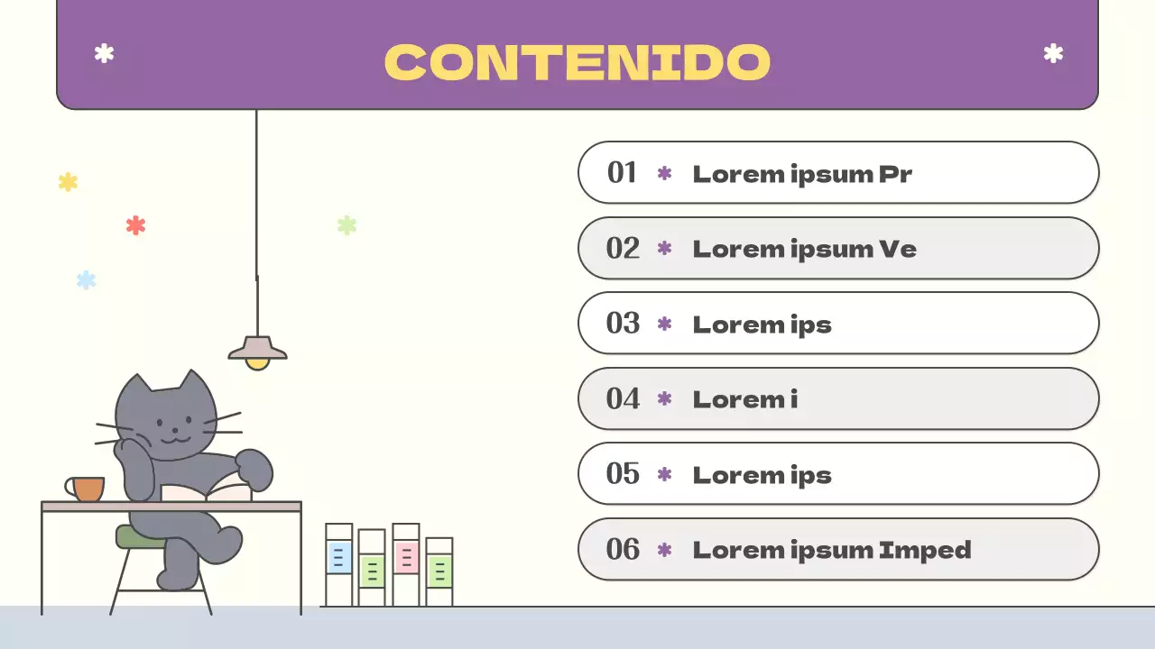 Planificación de publicaciones kitsch en amarillo y morado Material del curso