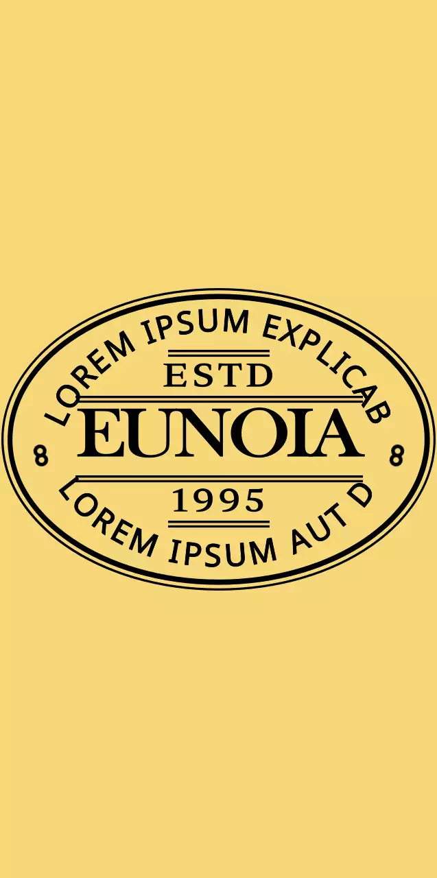 Emotionele en eenvoudige tekstcombinatie in geel en zwart Amble logo stijl voor cafe merchandise