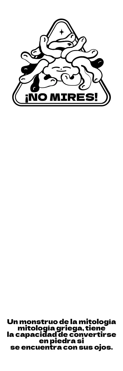 Bonito y moderno logotipo con el emblema de Medusa para artículos personalizados