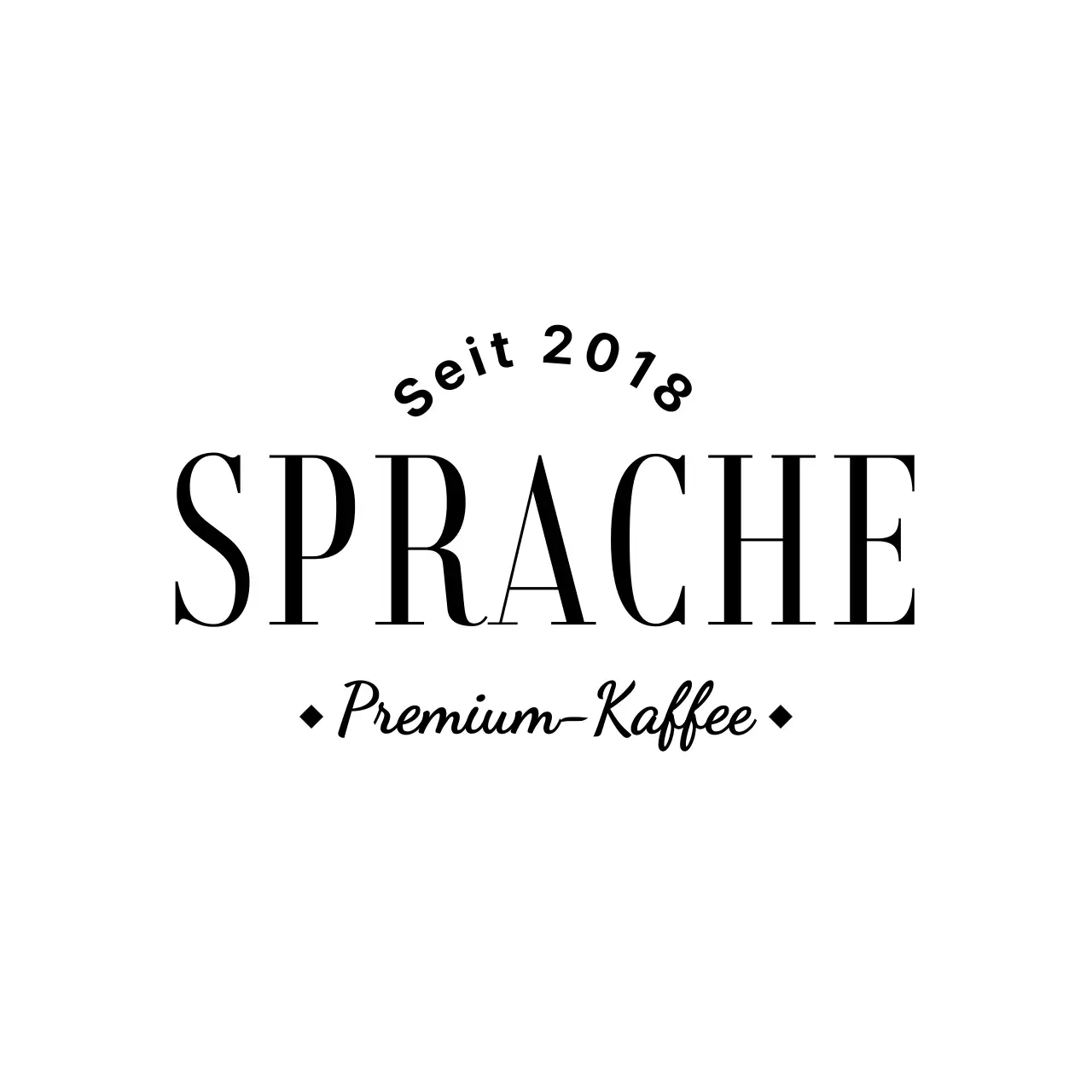 Hochwertiges, luxuriöses Coffee-Shop-Design mit schwarzem Text