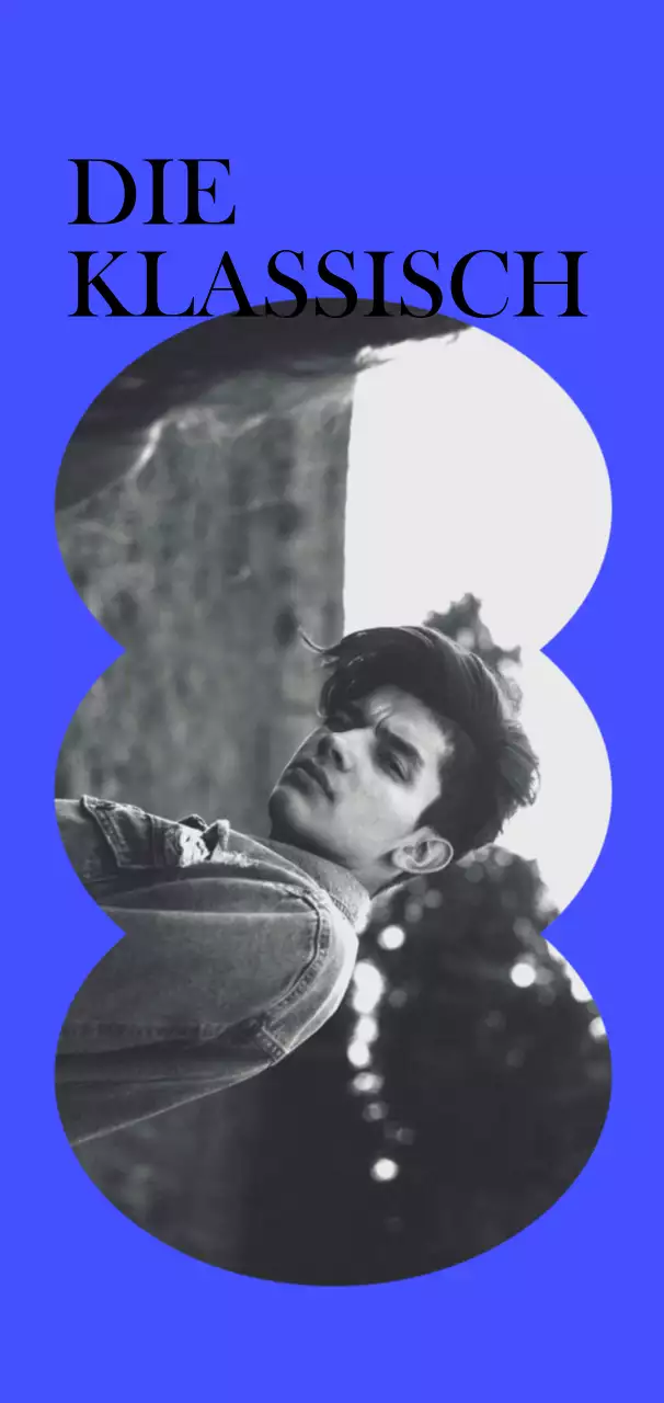 Sentimentale Waren mit Rahmen in verschiedenen Formen in Blau, Grün und Schwarz sowie Schwarz-Weiß-Fotos