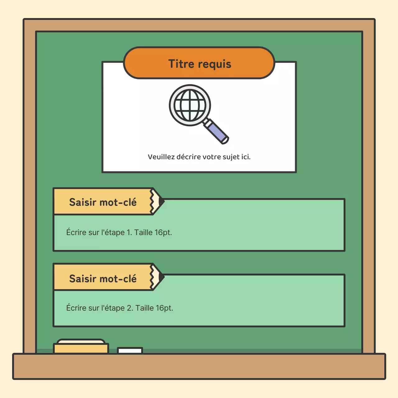 Cartes éducatives colorées pour tableaux noirsNews