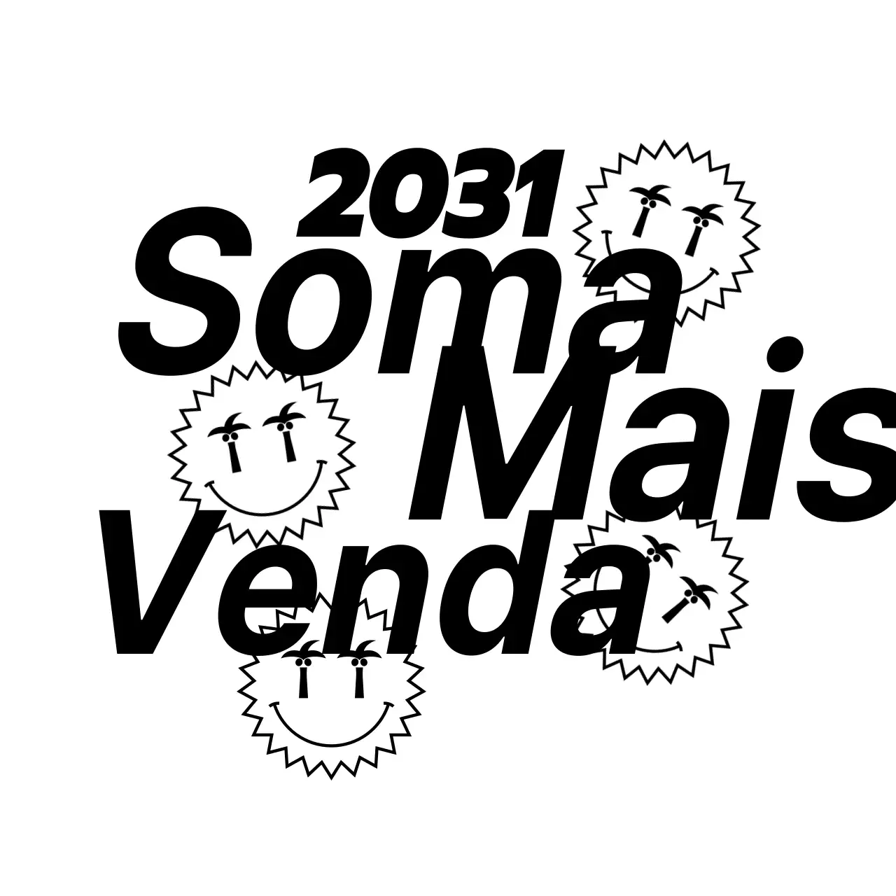 Ilustrações e combinações de texto giras e modernas Estilo de apresentação Promover e informar sobre os saldos de verão