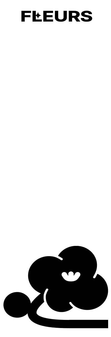 Illustration florale simple et branchée et combinaison de texte pour produits personnels