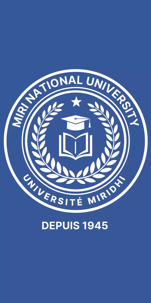 Souvenirs de l'école avec les symboles bleus et blancs de l'université