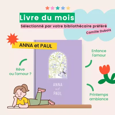 Les recommandations de livres de ce mois avec un fond beige et un thème mignon et lumineux V1