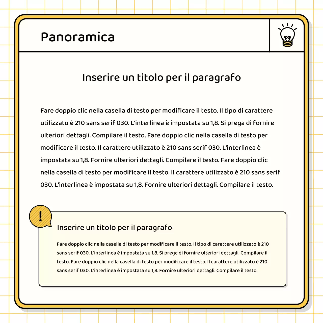 Kit di presentazione di base in giallo e chartreuse