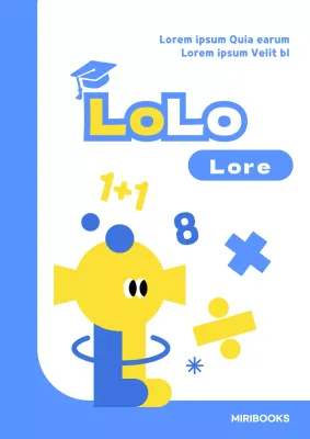 Una simpatica copertina azzurra illustrata di un libro di domande.