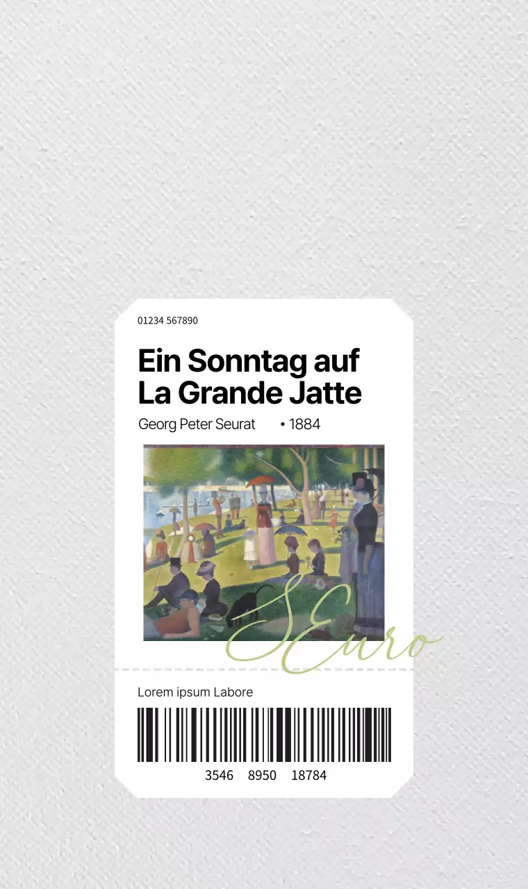 Schlanke Typografie und meisterhafte Fotografie im Ticketkonzept