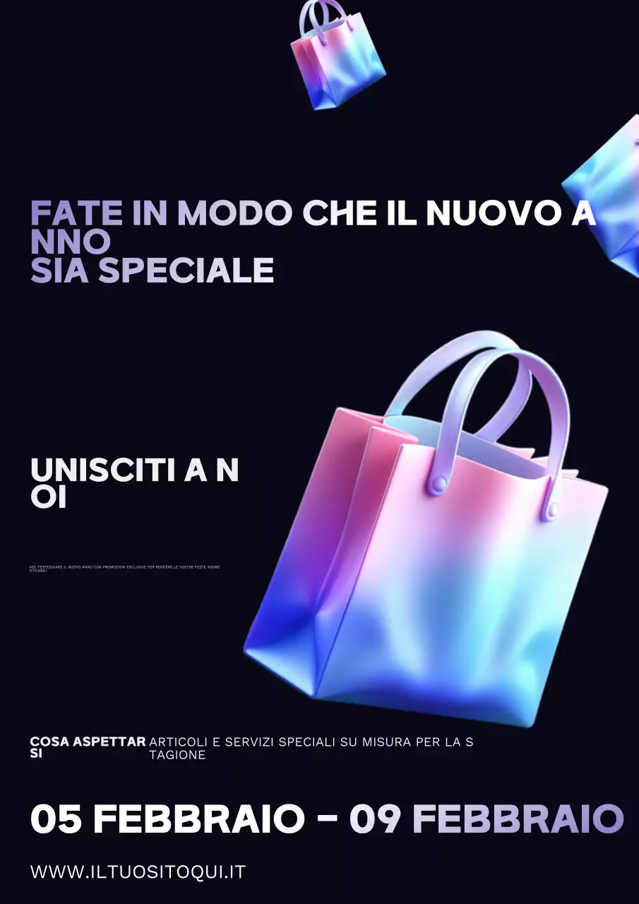 promozione shopping moderno arcobaleno