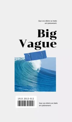 Concept et typographie d'un cadre photo en forme de vague