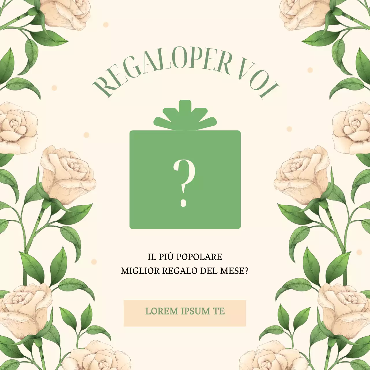 Un concetto floreale in beige e chartreuse Fiore del mese