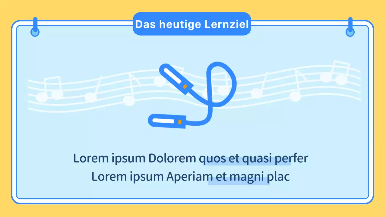 Gelb blau niedliche Illustration Schule Leibeserziehung Unterrichtsmaterial