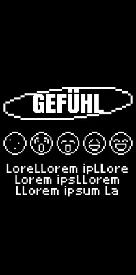 Niedlicher und angesagter Punkt-Illustrations-Kombi-Stil in Schwarz und Weiß für personalisierte Merchandise-Artikel