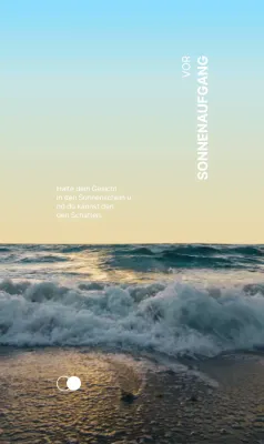 Emotionales Konzept mit atemberaubenden Stränden und sinnlichen Texten in Farbverläufen