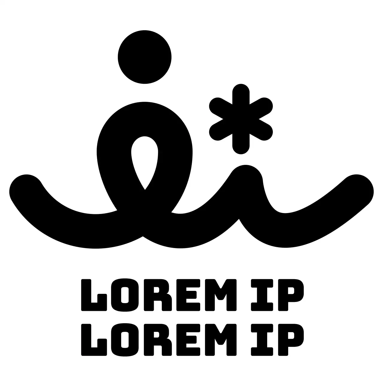 Herdenkingsartikelen voor openbare instellingen met de slogan en het logo van het Administratief Welzijnscentrum in zwart.