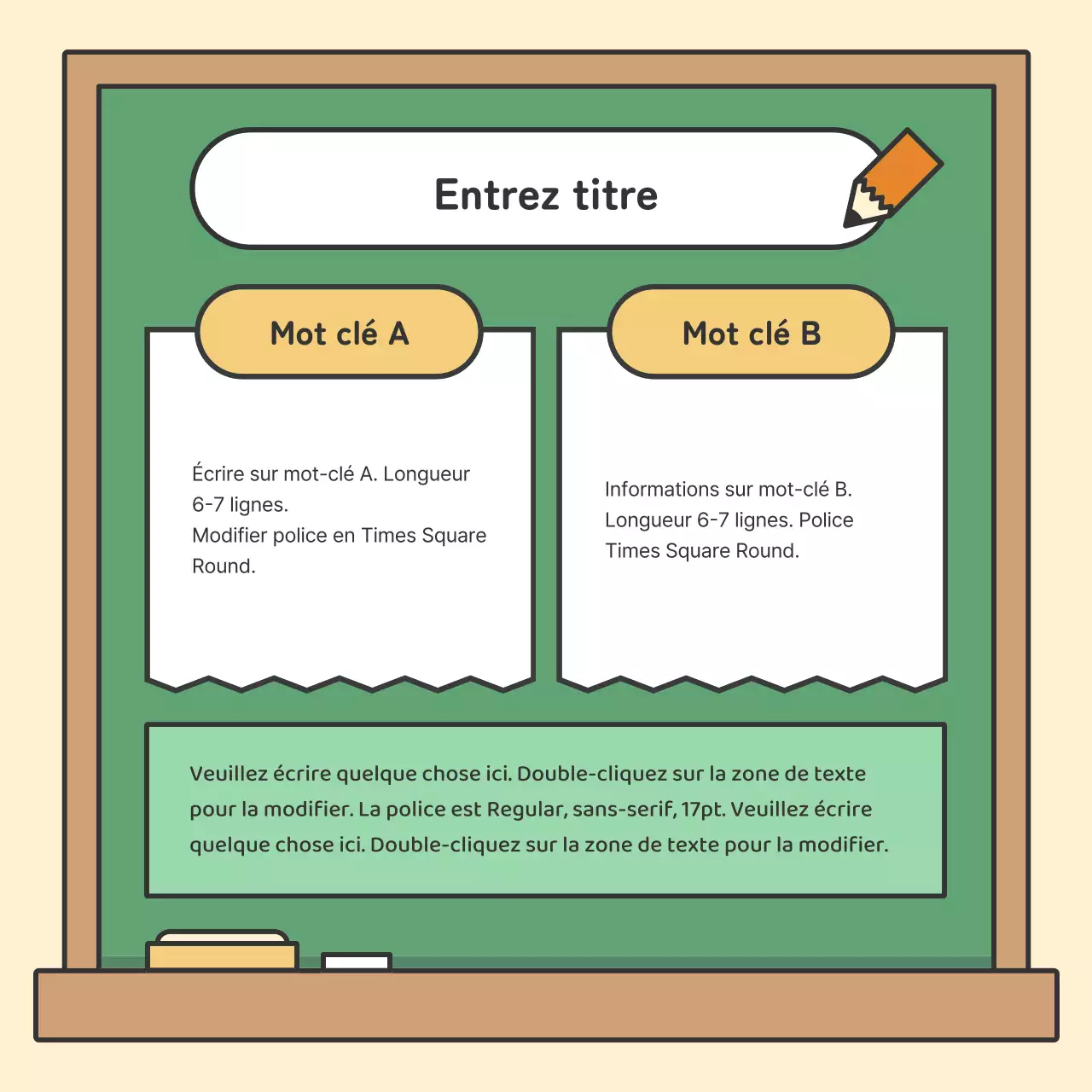 Cartes éducatives colorées pour tableaux noirsNews