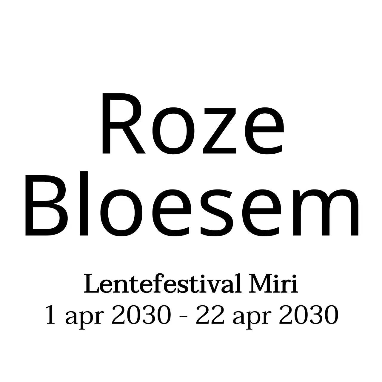 Een eenvoudige en emotionele combinatie van schreef en cursief om het Lentefeest te promoten en erover te informeren