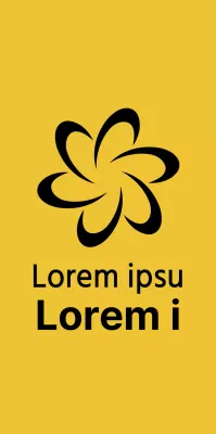 Logotipo de símbolo cooperativo sencillo y limpio en amarillo y negro para fines promocionales y publicitarios