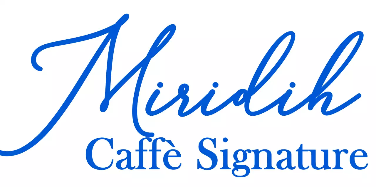 Grafia emozionale e combinazioni di testo in un vivace blu Per le promozioni e il merchandising dei bar.