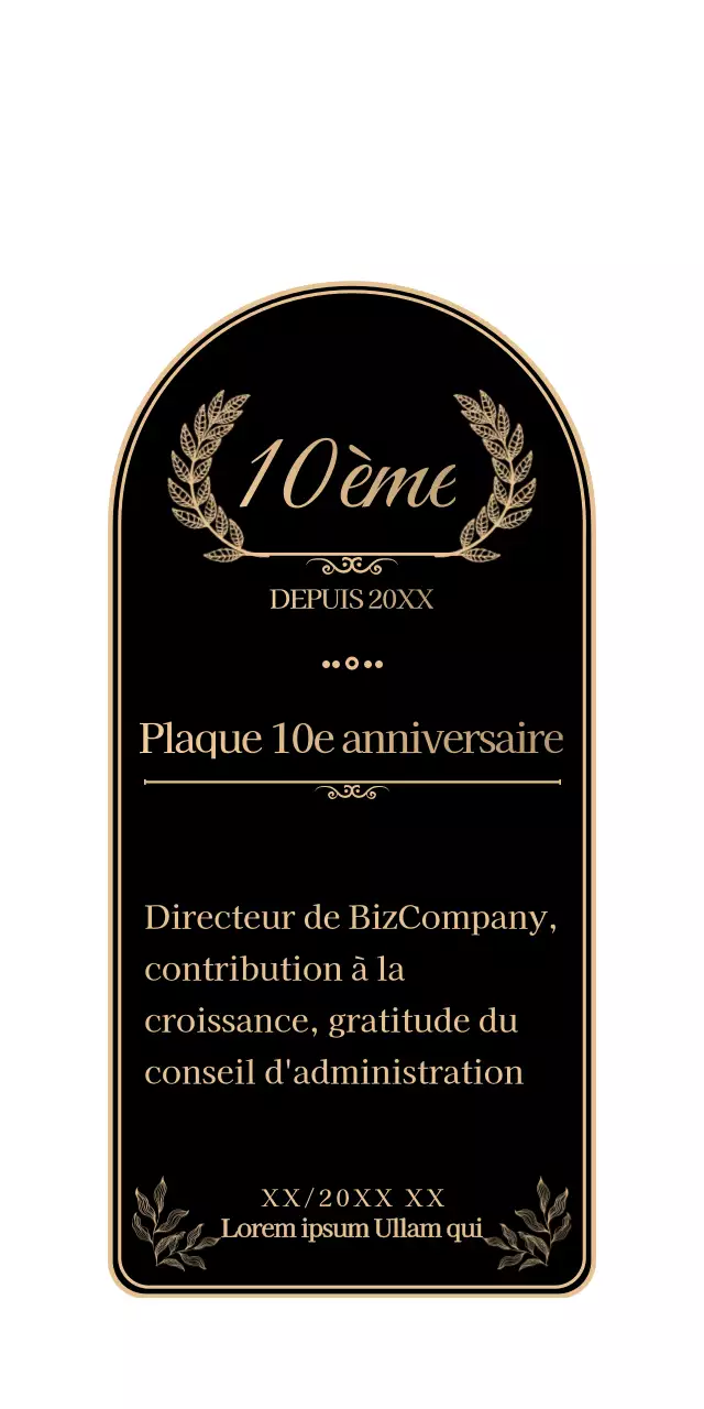 Un anniversaire simple et émouvant en noir et or