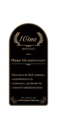 Un anniversaire simple et émouvant en noir et or