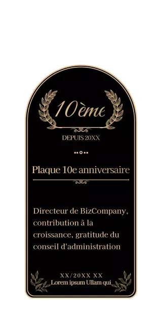 Un anniversaire simple et émouvant en noir et or