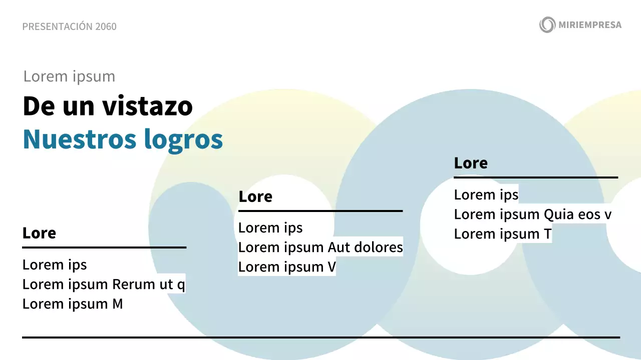 Una moderna propuesta de presentación corporativa en blanco y azul
