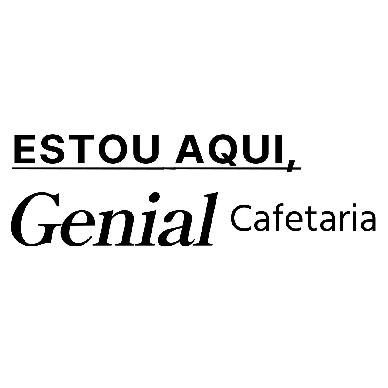 Moldura quadrada preta e branca simples e limpa e estilo de combinação de texto para promoção e promoção de café