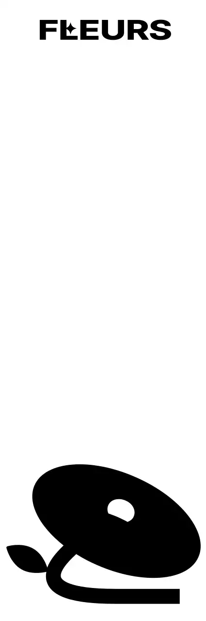 Illustration florale simple et branchée et combinaison de texte pour produits personnels