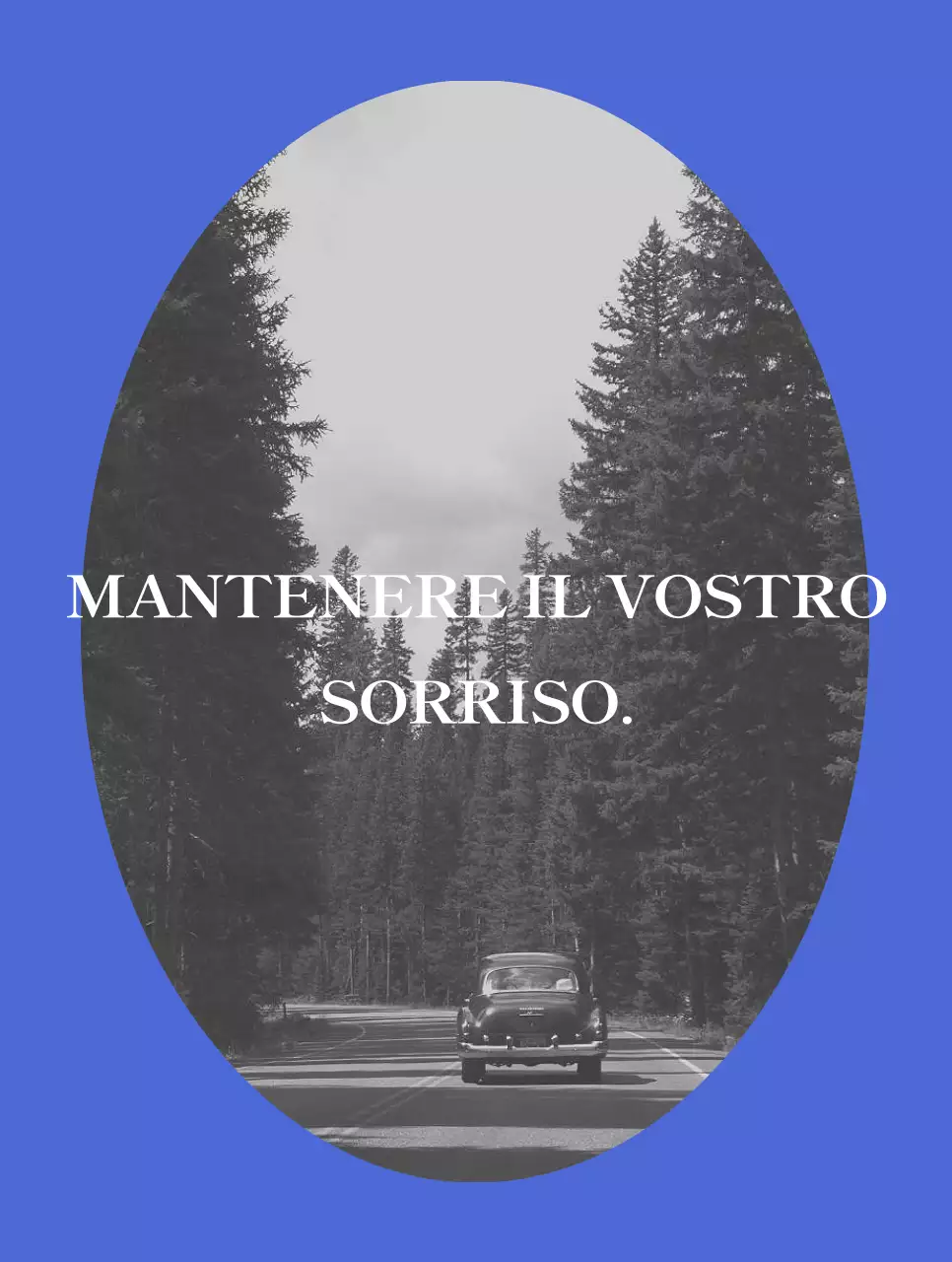 Merce sentimentale con foto in blu e bianco e nero