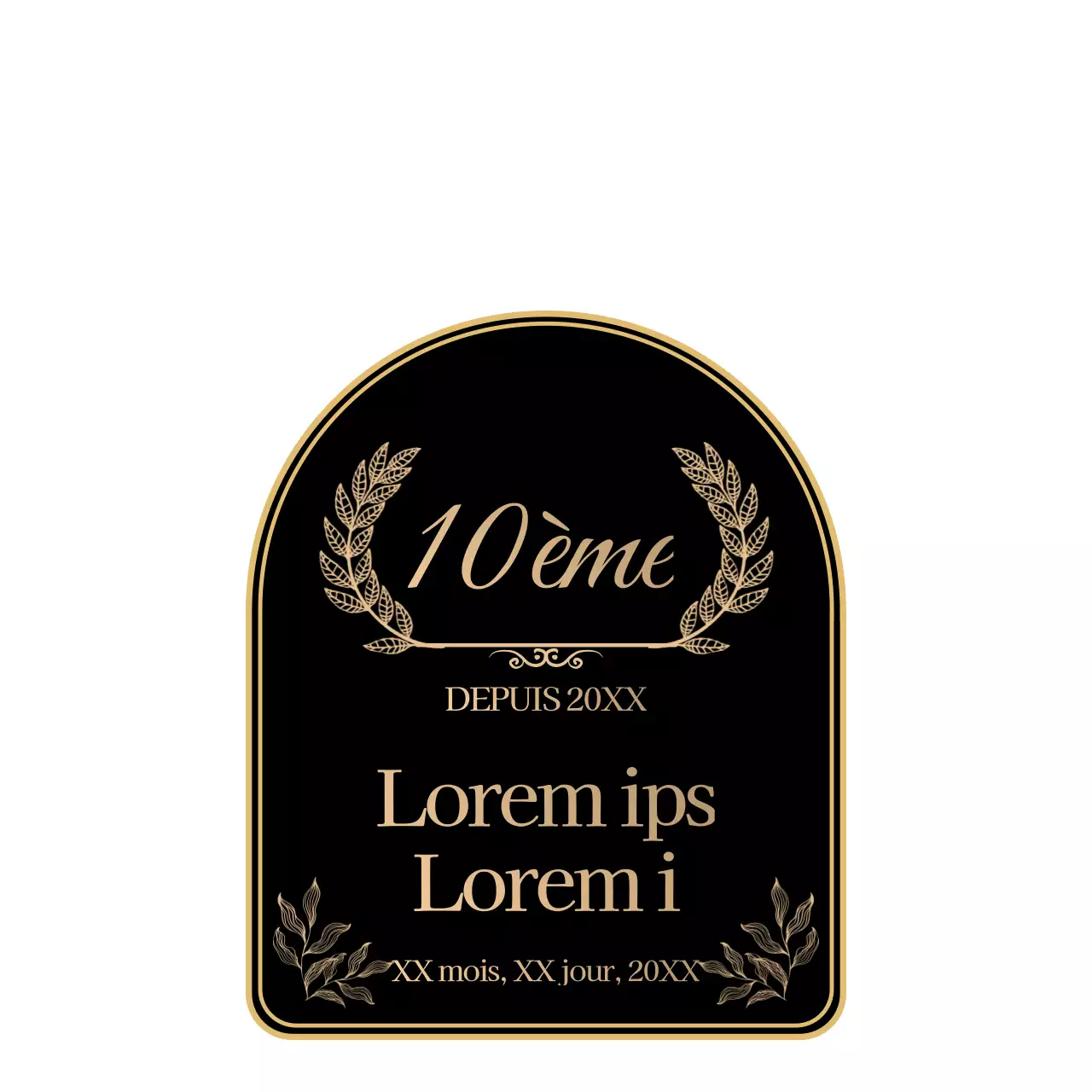 Un anniversaire simple et émouvant en noir et or