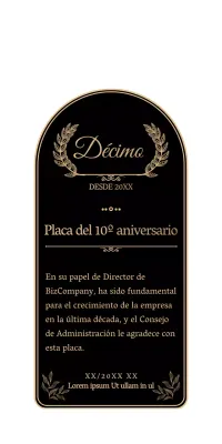 Una sencilla y emotiva celebración de aniversario en negro y dorado