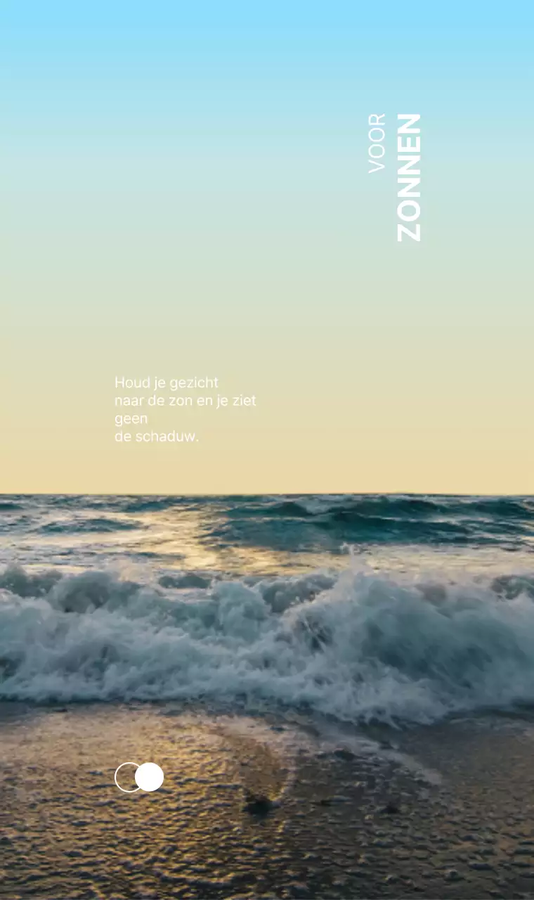 Emotioneel concept met prachtige stranden en sensuele tekst in kleurverlopen