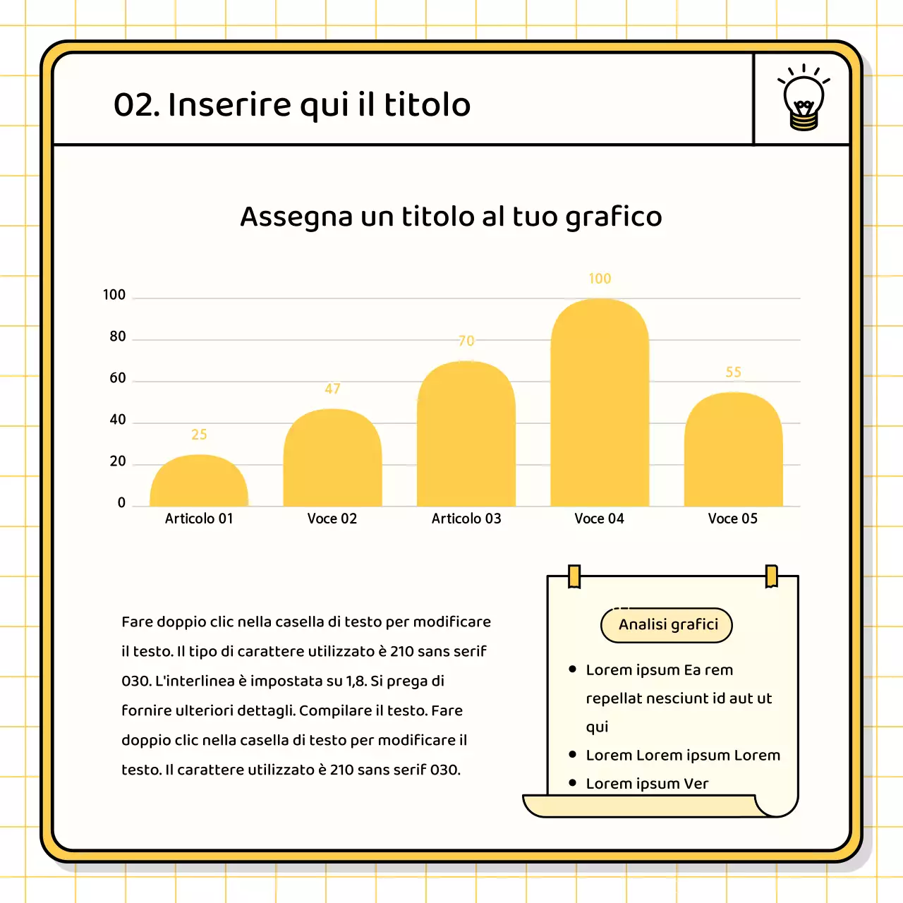 Kit di presentazione di base in giallo e chartreuse