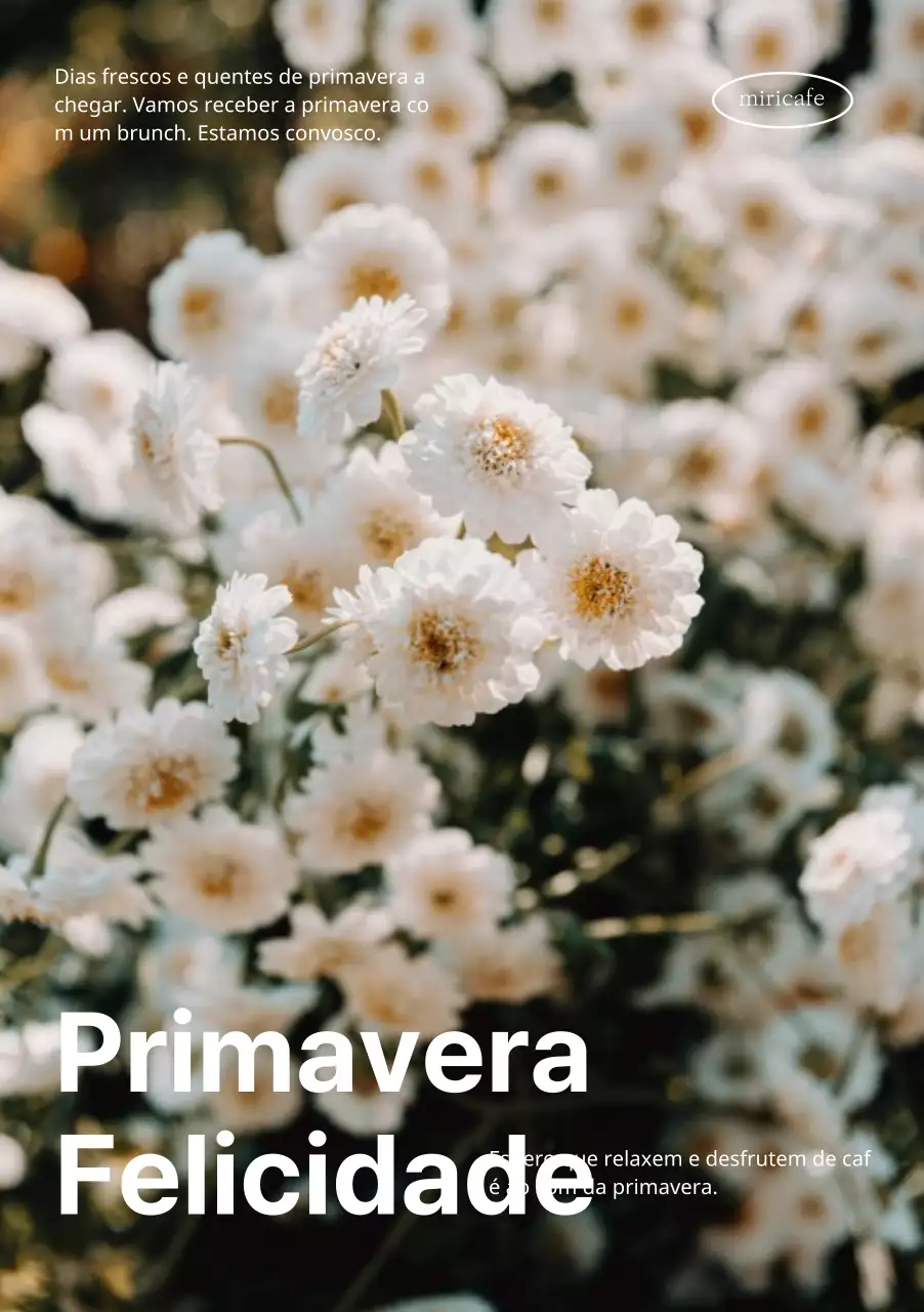 Desenho floral primaveril