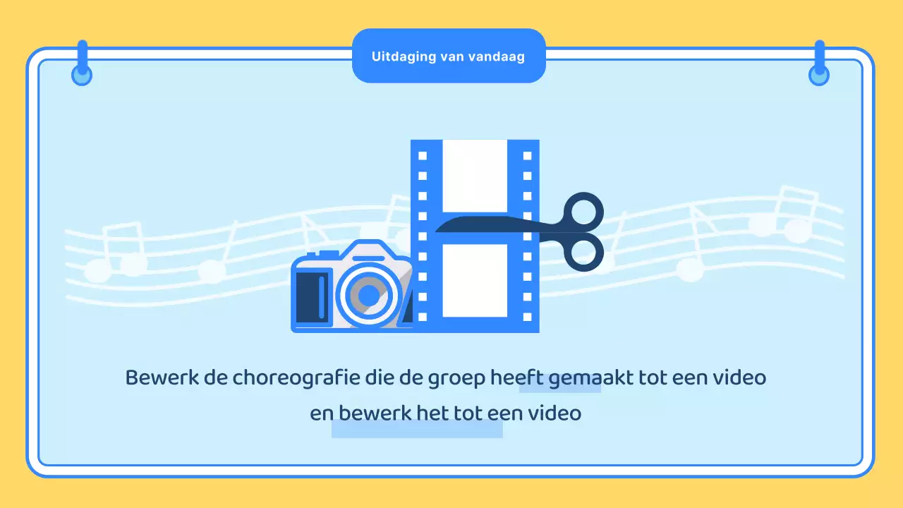 Geel blauw schattige illustratie school lesmateriaal lichamelijke opvoeding