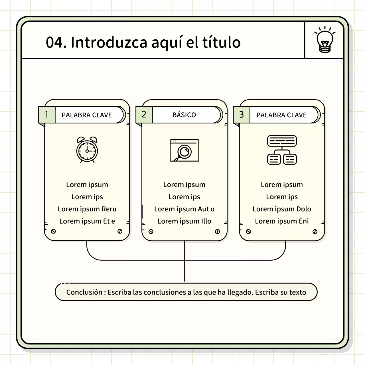 Kit básico de presentación en amarillo y chartreuse